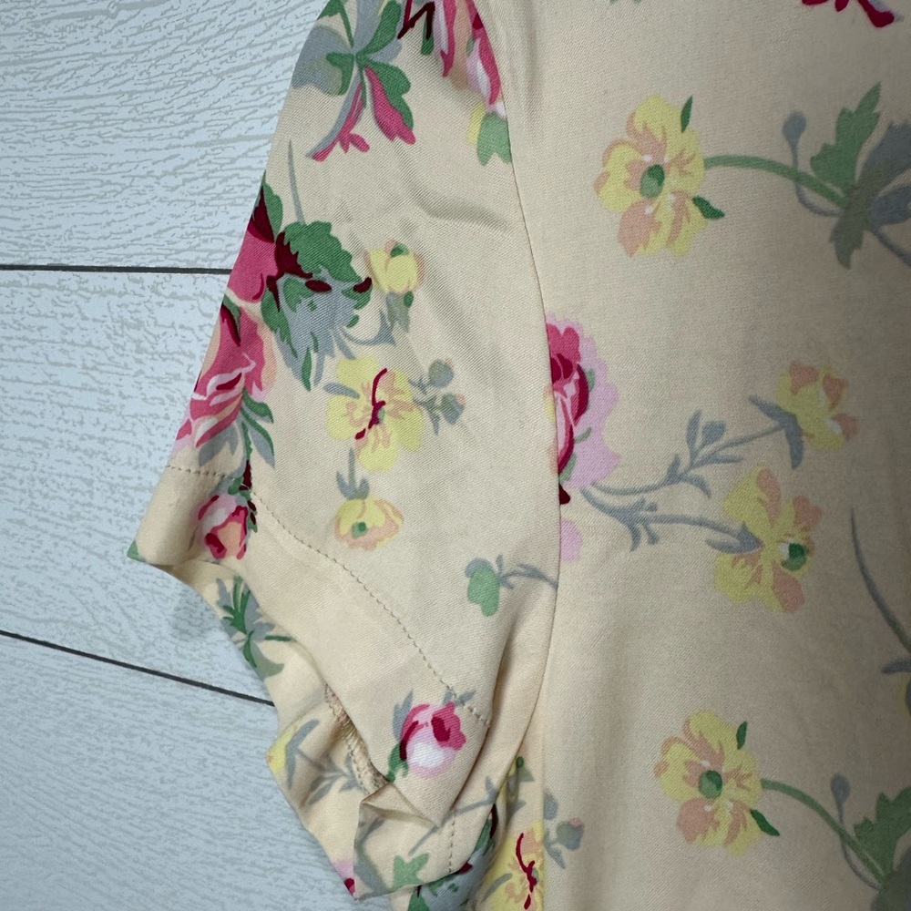 NWT Zara Cream Floral Dress Size Medium - Picture 5 of 12
